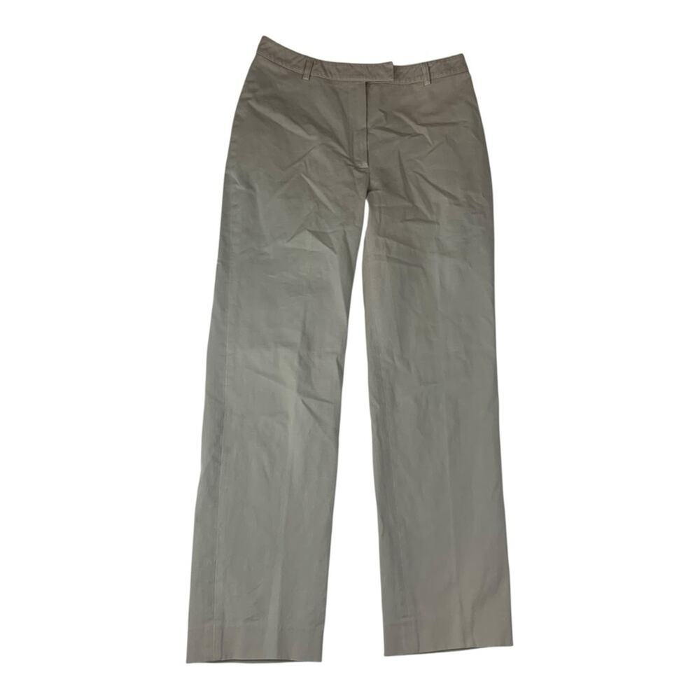 MaxMara weekend women's size 8 khaki trousers taupe flaw casual business